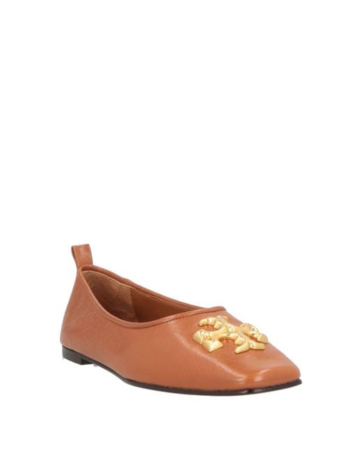 Tory Burch Brown Ballet Flats