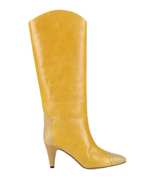 Isabel Marant Yellow Marigold Boot Calfskin
