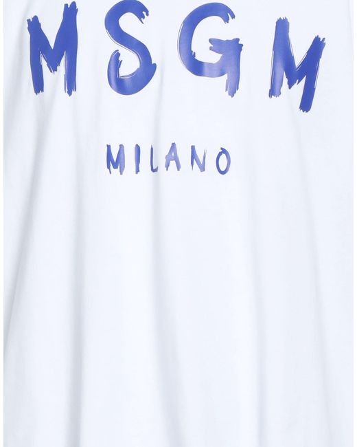 MSGM Blue T-shirt for men