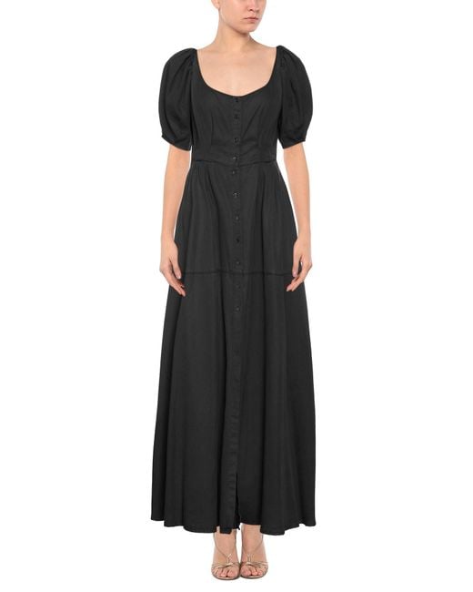 Elisabetta Franchi Black Long Dress