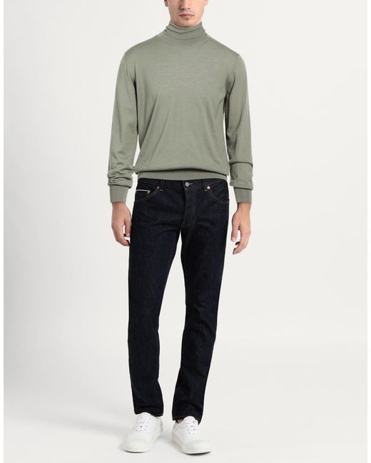 Aion Green Turtleneck Virgin Wool for men