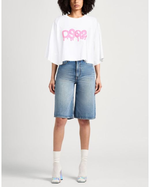 DSquared² Pink T-Shirt Cotton