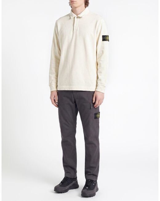 Stone Island White Sweatshirt for men