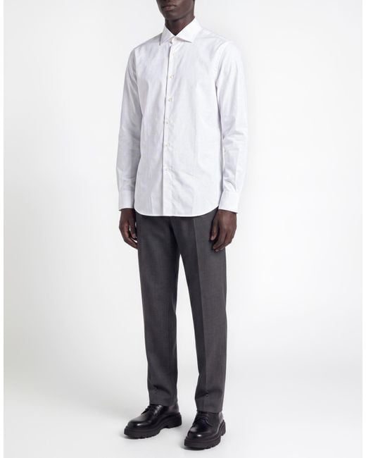 Canali White Shirt Cotton for men