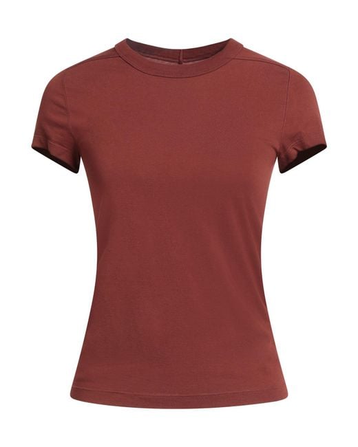 Rick Owens Red Brick T-Shirt Cotton