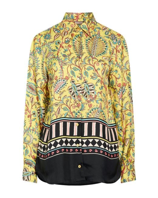 Maliparmi Yellow Shirt Silk