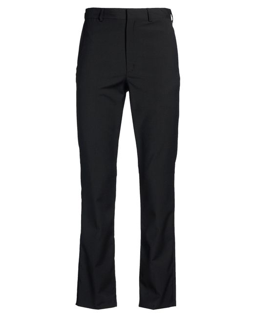 Nineminutes Black Pants Polyester, Wool, Elastane, Viscose for men