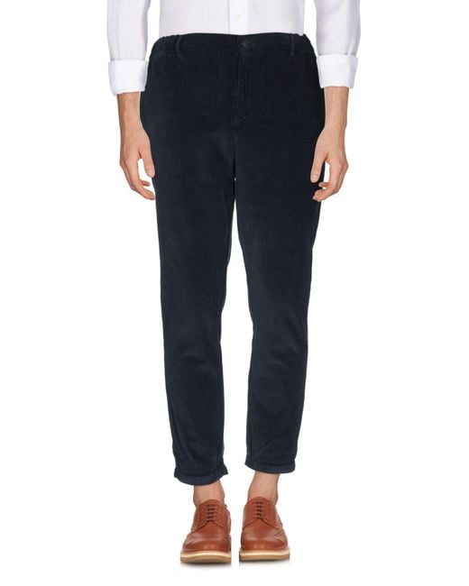 Daniele Alessandrini Blue Pants Cotton, Elastane for men