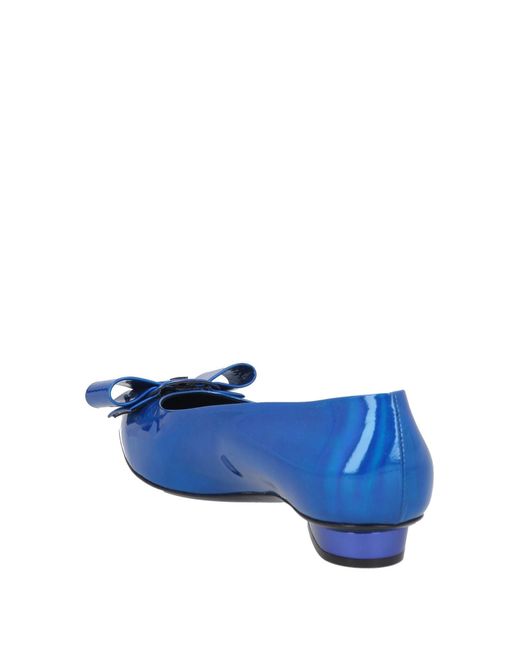 Ferragamo Blue Ballet Flats