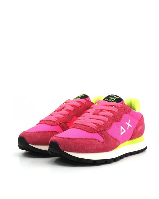 Sneakers Sun 68 de color Pink
