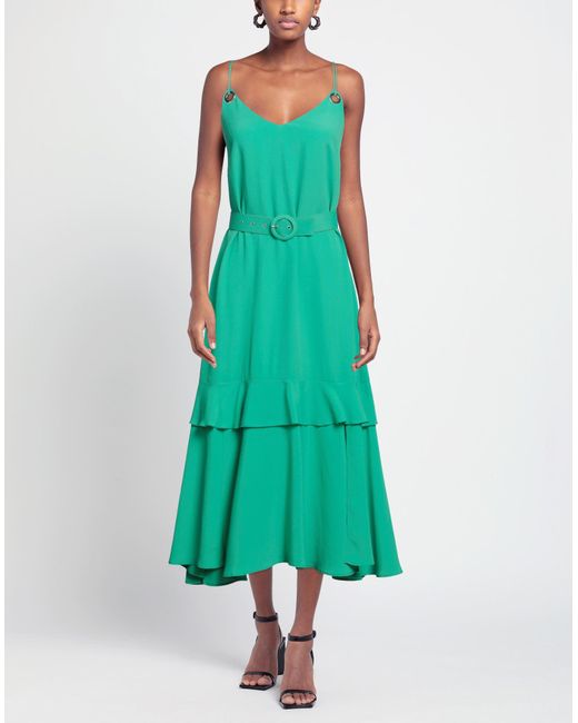 SIMONA CORSELLINI Green Midi-Kleid