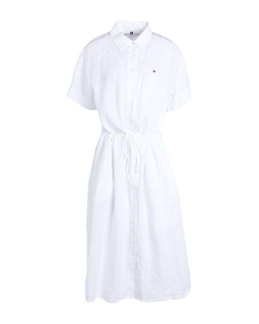 Tommy Hilfiger White Midi Dress