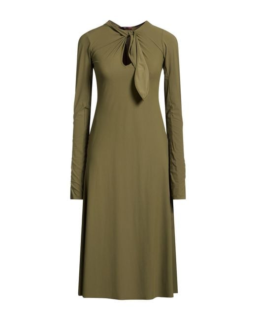 High Green Midi Dresses