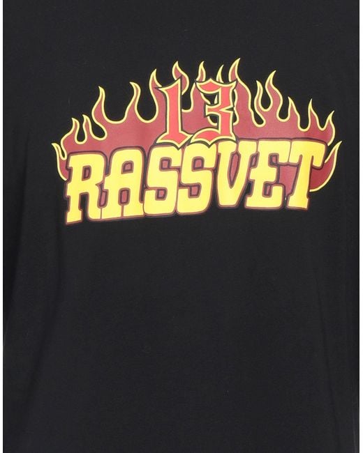 Camiseta Rassvet (PACCBET) de hombre de color Black