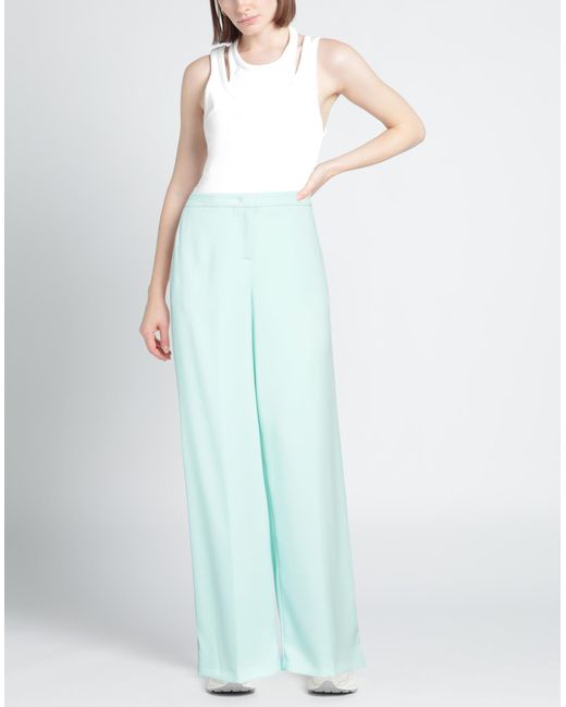 Pinko Blue Pants Polyester, Elastane