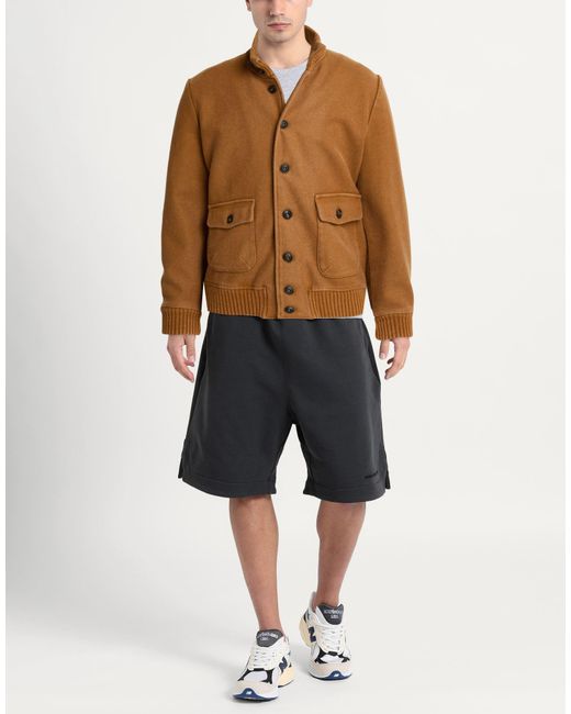 L.b.m. 1911 Brown Jacket Cotton, Elastane for men