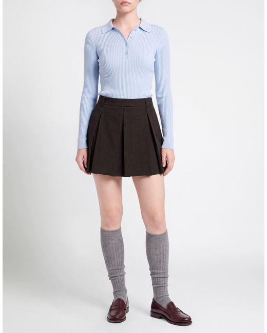 MSGM Black Mini Skirt Polyester