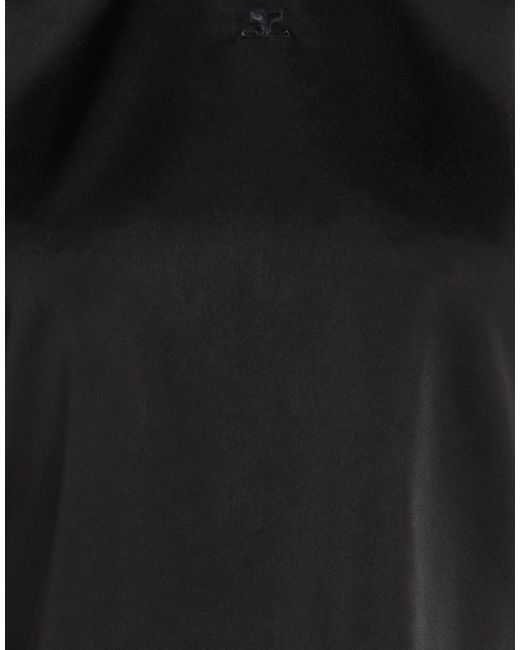 Courreges Black Top Acetate, Polyester, Polyamide, Elastane