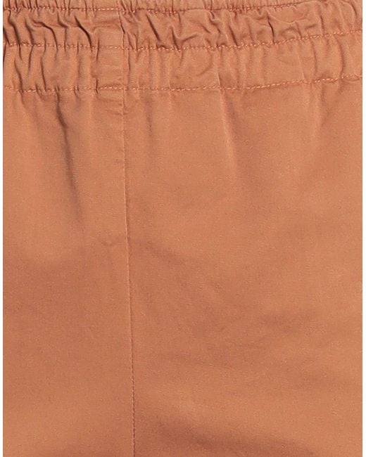 Rossopuro Brown Pants Cotton, Elastane