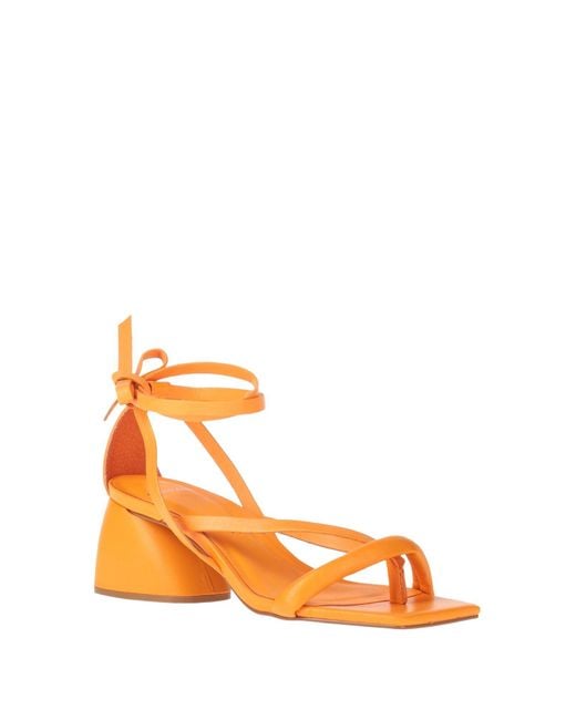 Carrano Orange Thong Sandal