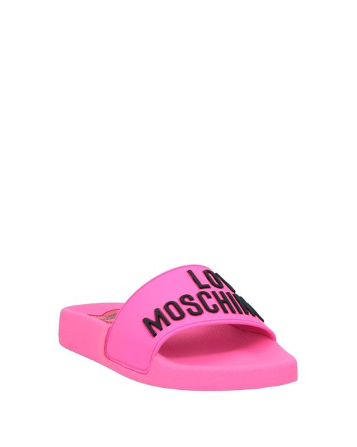 Sandalias Love Moschino de color Pink