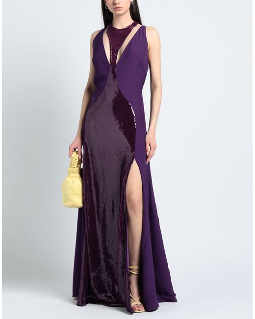 BCBGMAXAZRIA Purple Maxi-Kleid