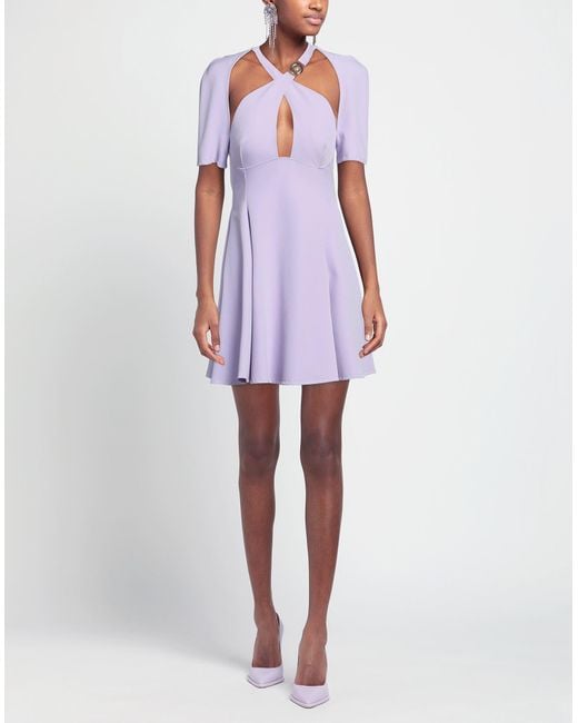 Just Cavalli Purple Mini Dress