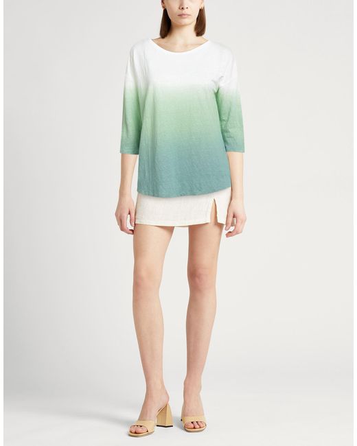 Majestic Filatures Blue Light T-Shirt Cotton, Linen