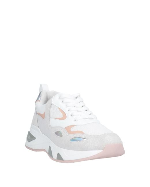 Liu Jo White Sneakers Textile Fibers, Soft Leather