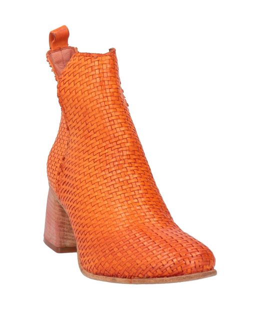 JP/DAVID Orange Ankle Boots