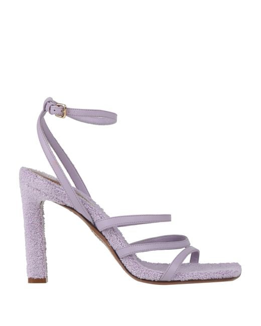 Zimmermann White Lilac Sandals Leather