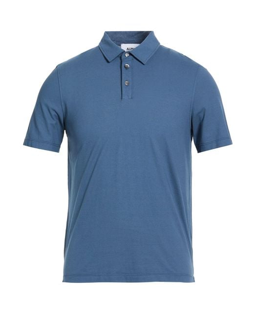 Alpha Studio Blue Polo Shirt for men