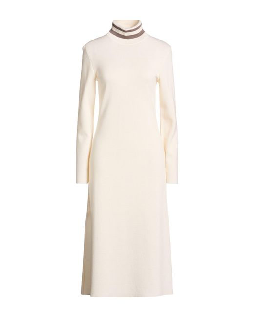 Purotatto Natural Midi Dress Merino Wool