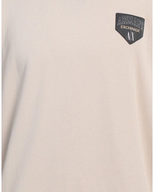 ARMANI EXCHANGE Natural Sweatshirt Cotton, Polyester, Elastane for men