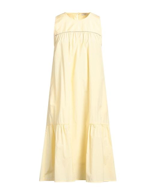 Peserico Yellow Midi-Kleid