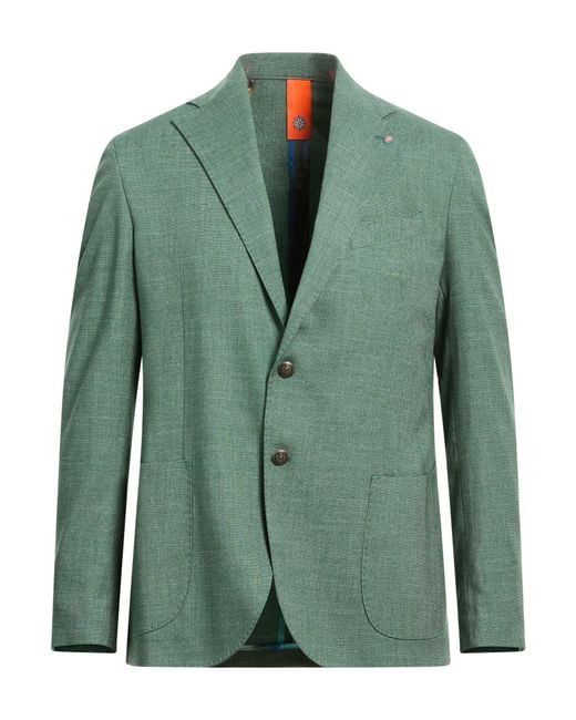 Bharnaba Green Blazers for men