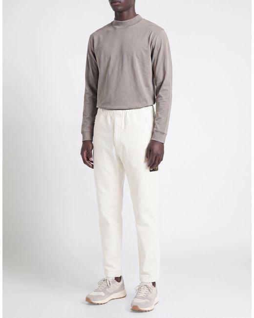 Lardini White Pants Cotton, Polyamide, Elastane for men