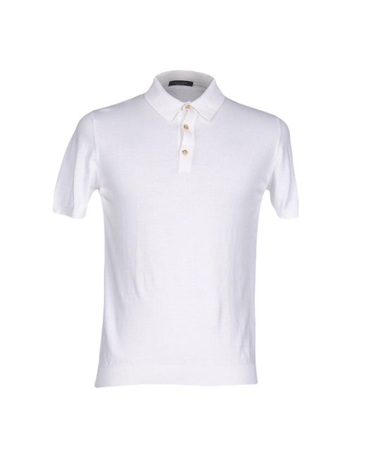 Polo Roberto Collina de hombre de color White