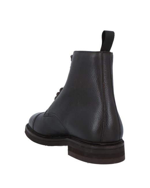BERWICK  1707 Black Ankle Boots for men
