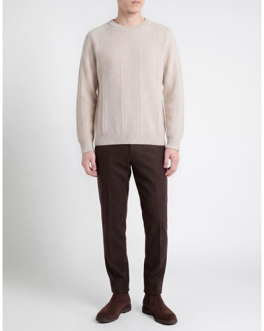 Cruna White Sweater Virgin Wool for men