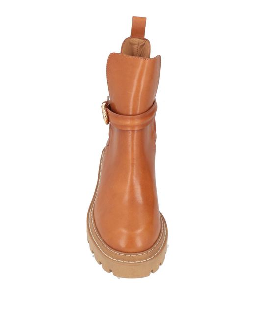 Ulla Johnson Brown Ankle Boots Cowhide