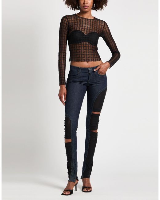 Amiri Black Top Polyester, Elastane