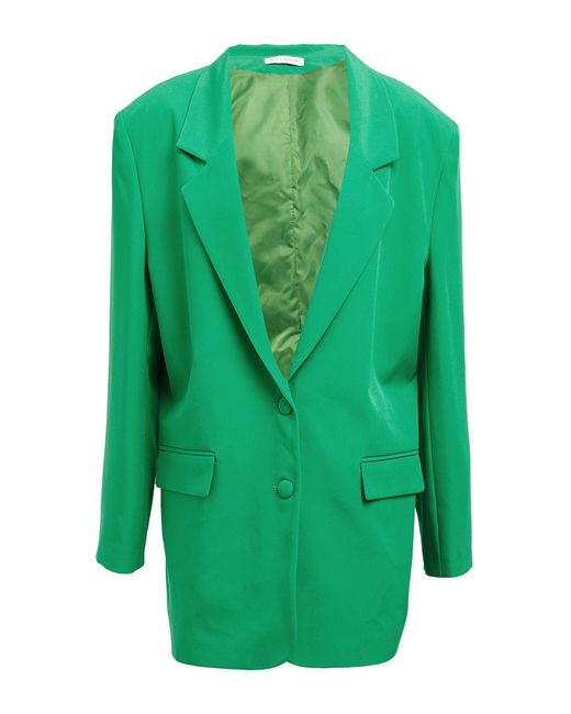 Yes London Green Blazer Polyester, Elastane