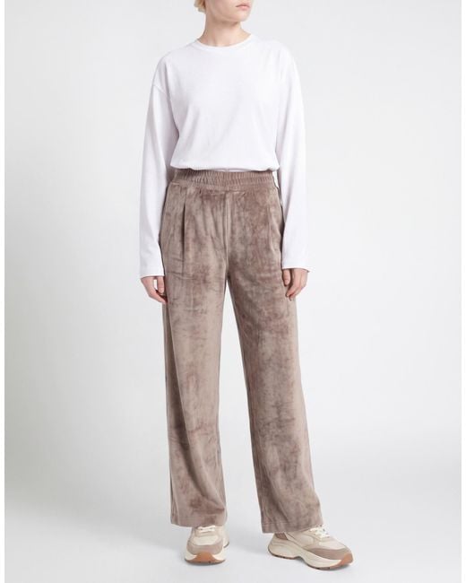 hinnominate Brown Taupe Pants Polyester, Elastane