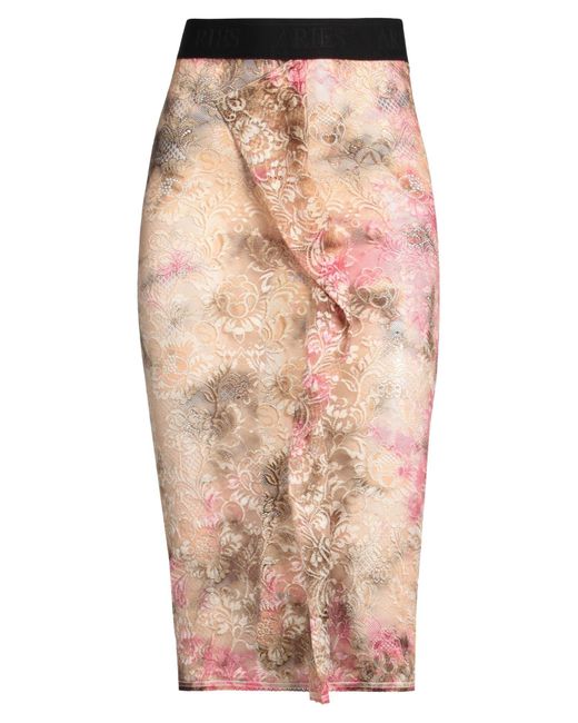 Aries Pink Midi Skirt