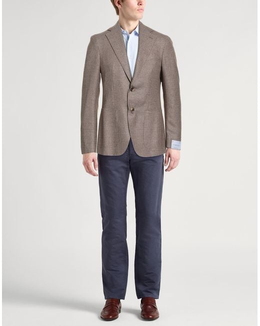 Blazer di Caruso in Brown da Uomo