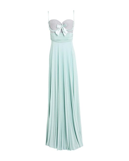 Elisabetta Franchi Blue Maxi Dress