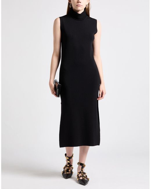 Alpha Studio Black Midi Dress