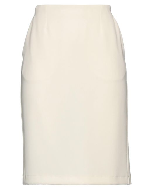 Aspesi White Midi Skirt