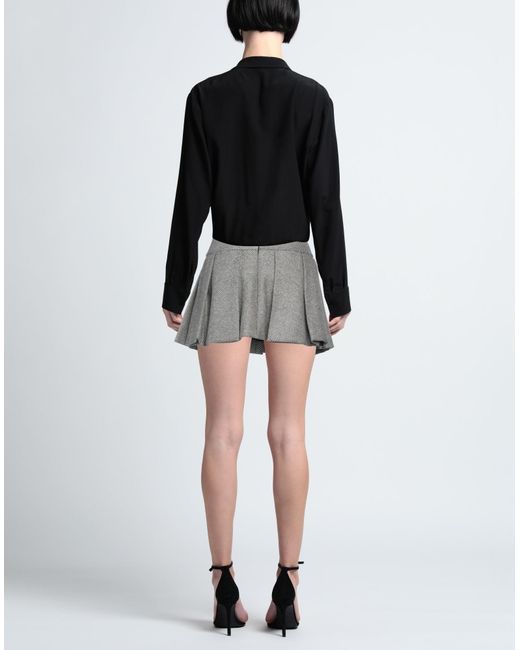 Patou Gray Mini Skirt